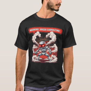 Camiseta ¡Subrutina de Ira Advertencia! Tecnología de Robot