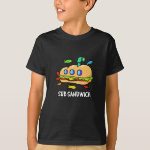 Camiseta Subsandwich Funny Food Pun Dark BG