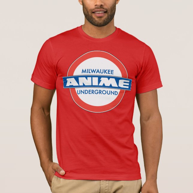 Camiseta subterráneo del color del animado de (Anverso)