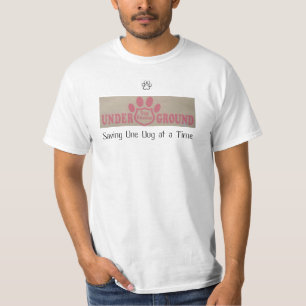 Camiseta subterráneo del rescate del perro
