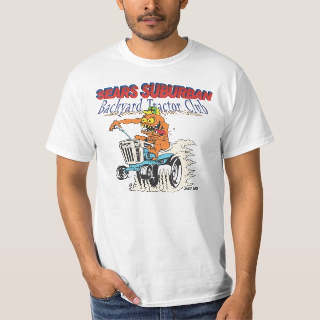 Camiseta suburbana del club del tractor del patio (Anverso)