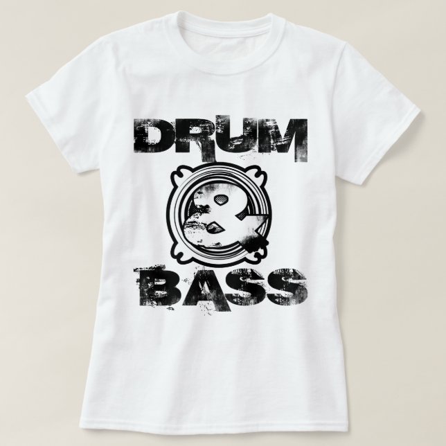 Camiseta Subwoofer del tambor y del bajo (Diseño del anverso)