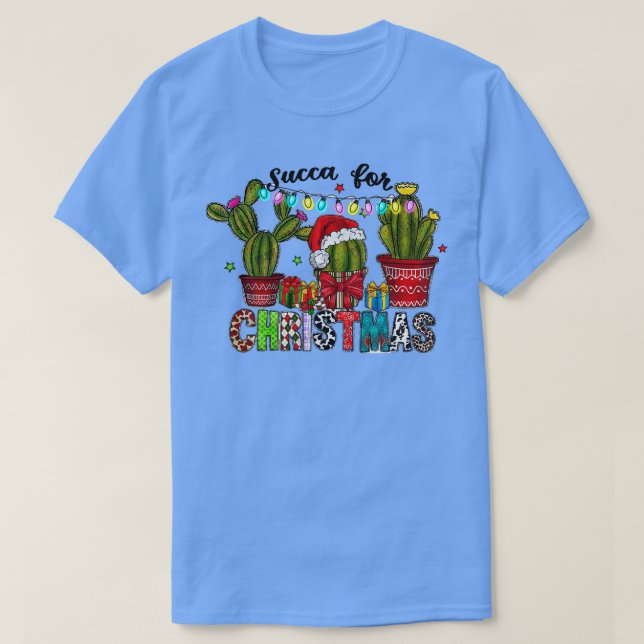 Camiseta Suca Para Navidades Diversión Jardinería Sucultore (Diseño del anverso)