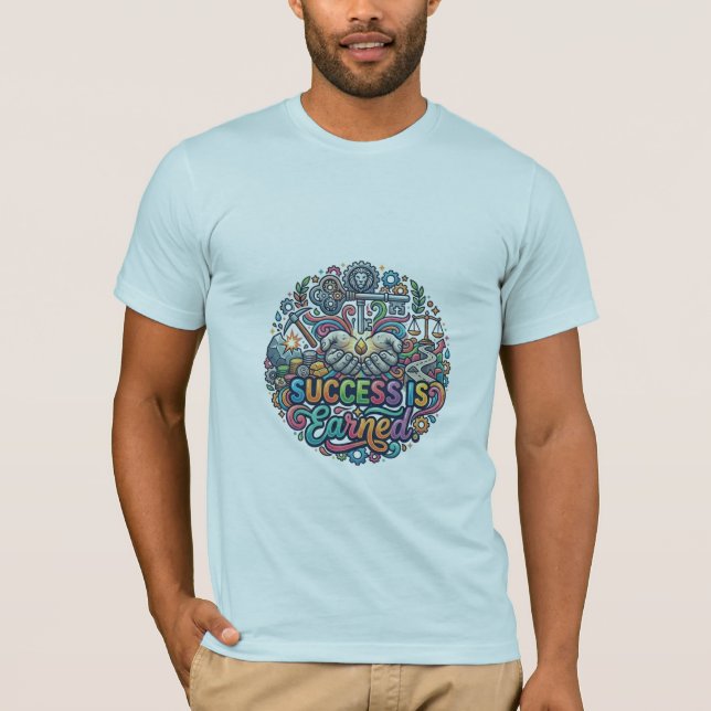 Camiseta Success Is Earned – Hustle Mindset Tee (Anverso)