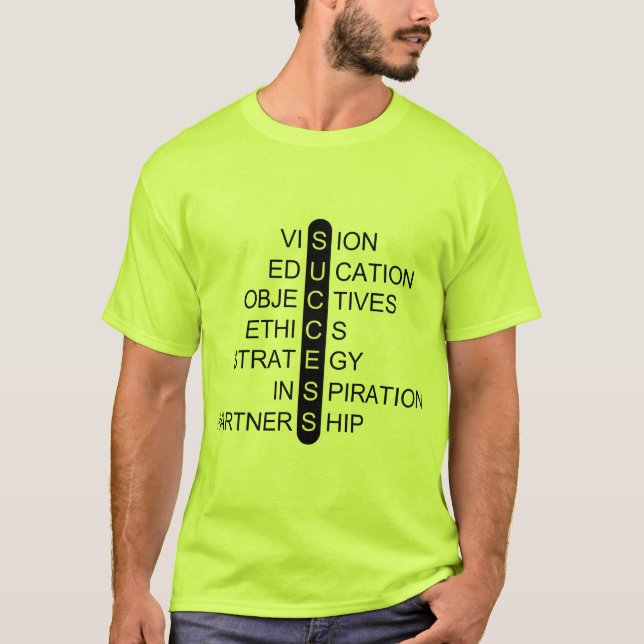 Camiseta Success - Vision -  Education - Objectives  (Anverso)