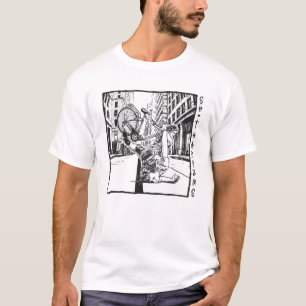 Camiseta Sucede Chistoso Choque de Bicicleta vintage famili