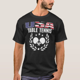 Camiseta Suceso del equipo de tenis de mesa de la bandera d