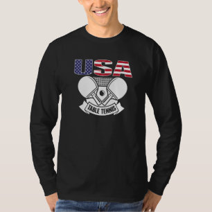 Camiseta Suceso del equipo de tenis de mesa de la bandera d