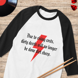 Camiseta sucia en alza