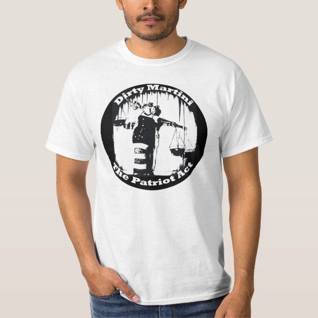 Camiseta sucia oficial de Martini Patriot Act (Anverso)