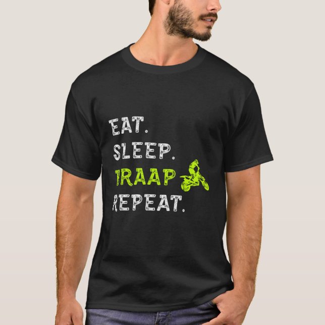 Camiseta Suciedad del freno de sueño repitiendo suciedad de (Anverso)