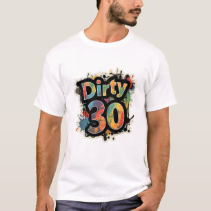 Camiseta Sucio 30 Tee de bandeja colorida