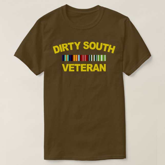 Camiseta Sucio Veterano del Sur (Diseño del anverso)