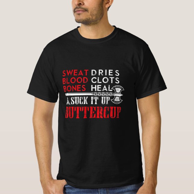 Camiseta Suck it Buttercup Funny Design (Anverso)