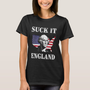 Camiseta Suck It England 4 De Julio Ee.Uu. George Washingto