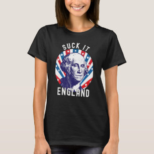Camiseta Suck It England 4 de julio George Washington