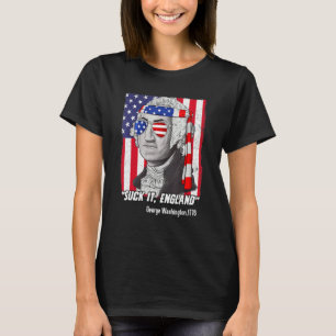 Camiseta Suck It England 4 De Julio George Washington