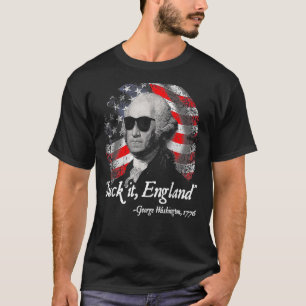 Camiseta Suck It England 4 De Julio George Washington 1