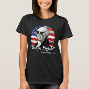Camiseta Suck It England 4 De Julio George Washington 177