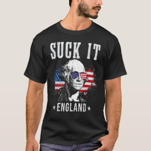 Camiseta Suck It England 4 De Julio George Washington 177