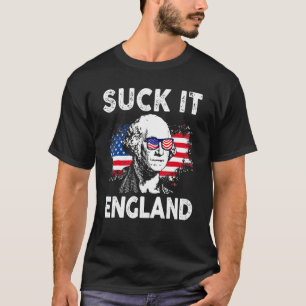 Camiseta Suck It England 4 De Julio George Washington 177