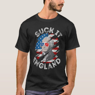 Camiseta Suck It England 4 De Julio George Washington 177