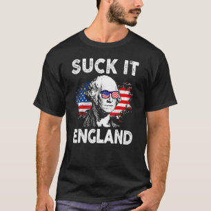 Camiseta Suck It England 4 De Julio George Washington 177
