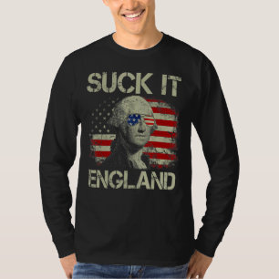 Camiseta Suck It England 4 De Julio George Washington 177