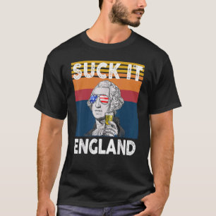 Camiseta Suck It England 4 De Julio George Washington 177