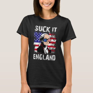 Camiseta Suck It England 4 De Julio George Washington 177