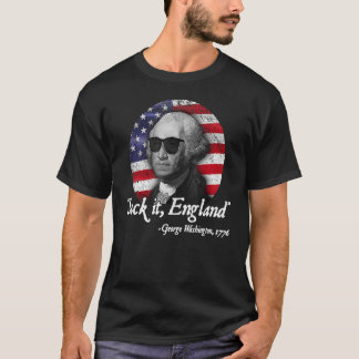 Camiseta Suck It England 4 De Julio George Washington 177