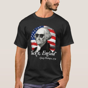 Camiseta Suck It England 4 De Julio George Washington 177
