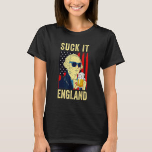 Camiseta Suck It England 4 De Julio George Washington 1776