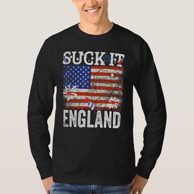 Camiseta Suck It England 4 De Julio George Washington F (Anverso)