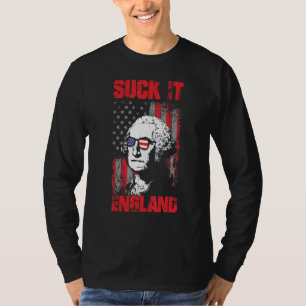 Camiseta Suck It England 4 De Julio Para Inglés Americano