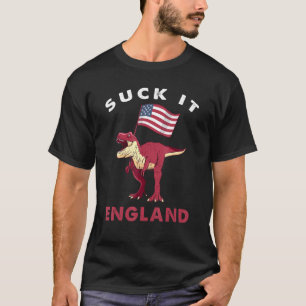 Camiseta Suck It England 4 De Julio T-Rex 1