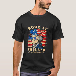 Camiseta Suck It England Funny 4 de Julio George Washingto