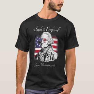 Camiseta Suck It England Funny George Washington Bandera 4