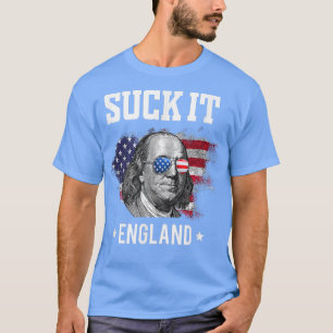 Camiseta Suck It Funny 4th of July Ben Franklin Patriotic H