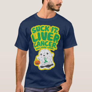 Camiseta Suck It Liver Cancer Gimme Candy Funny Boo Ghost H