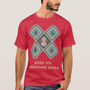 Camiseta Suck Mis Navidades Candy Parejas Amantes del Humor