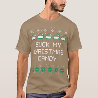 Camiseta Suck Mis Navidades Candy Parejas Amantes del Humor
