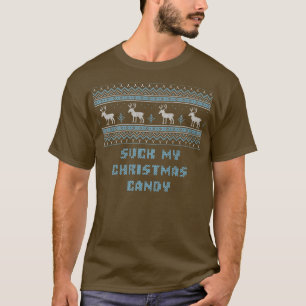 Camiseta Suck Mis Navidades Candy Parejas Amantes del Humor