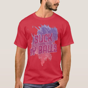 Camiseta Suck My Balls Bubble Tea Gracioso Diciendo Humor