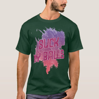 Camiseta Suck My Balls Bubble Tea Gracioso Diciendo Humor
