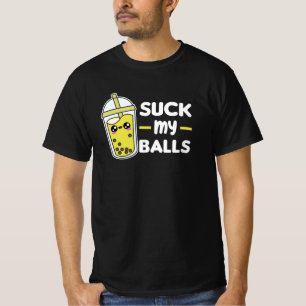 Camiseta Suck My Balls - Bubble Tea Kawaii Boba Tea Love