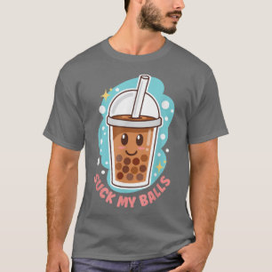 Camiseta Suck My Balls Burbuja Té Leche Té Boba Tea Pearl M