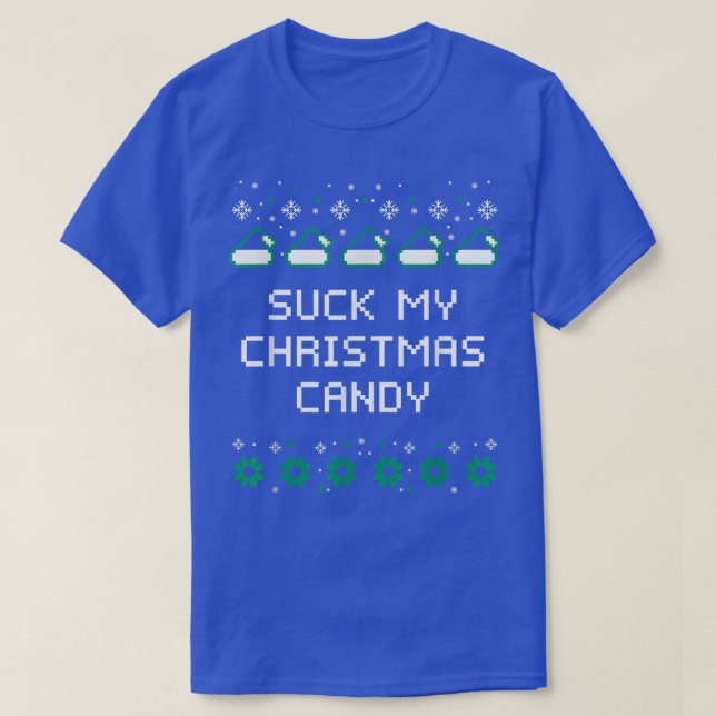 Camiseta Suck My Christmas Candy Couples Adult Humor Lovers (Diseño del anverso)