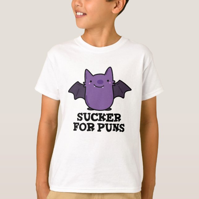 Camiseta Sucker For Punls Funny Baby Bat Pun (Anverso)