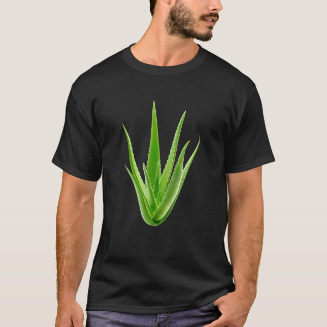 Camiseta Suculenta planta de Aloe Vera (Anverso)